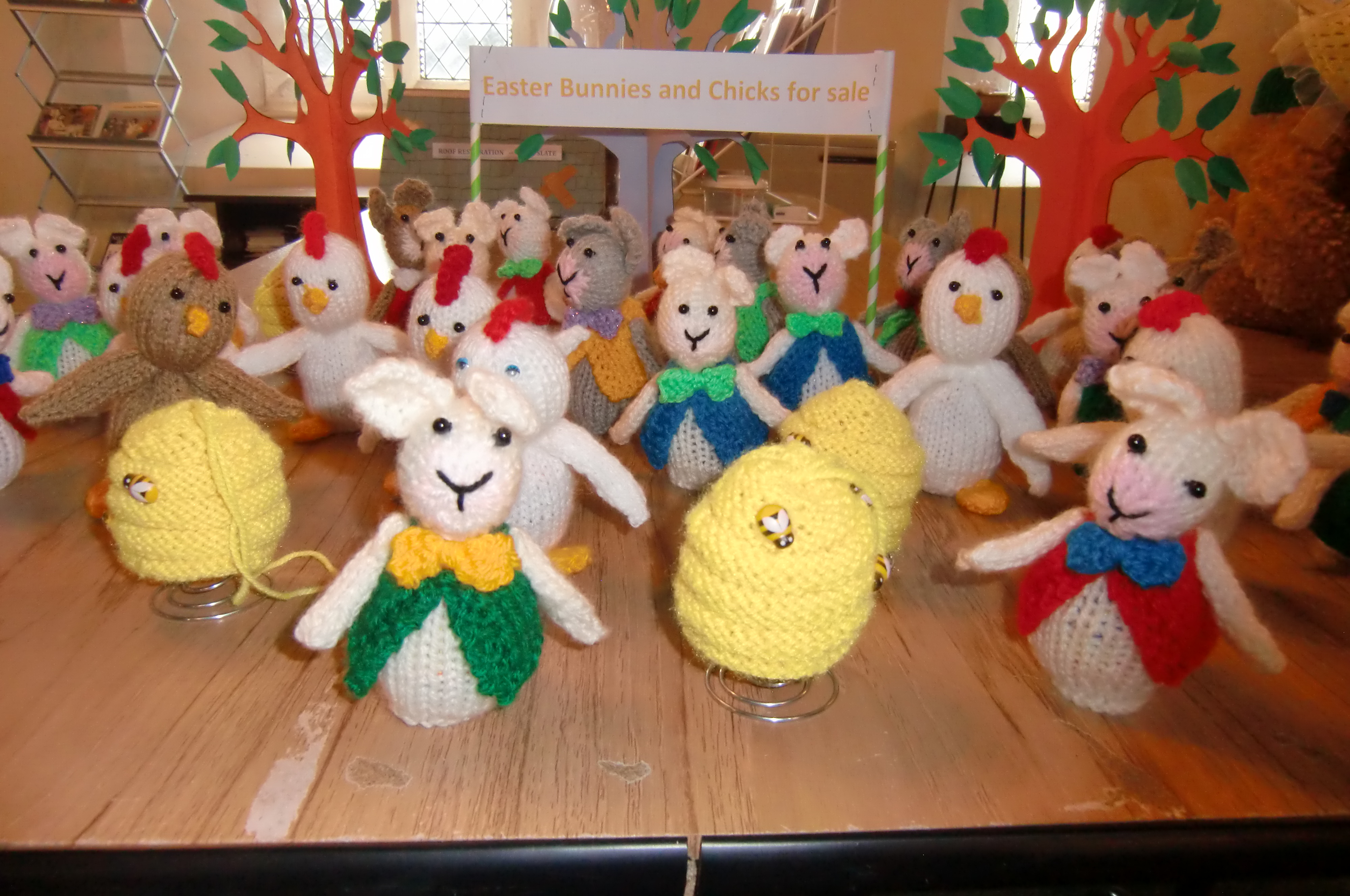 Knitted Easter Bunnies